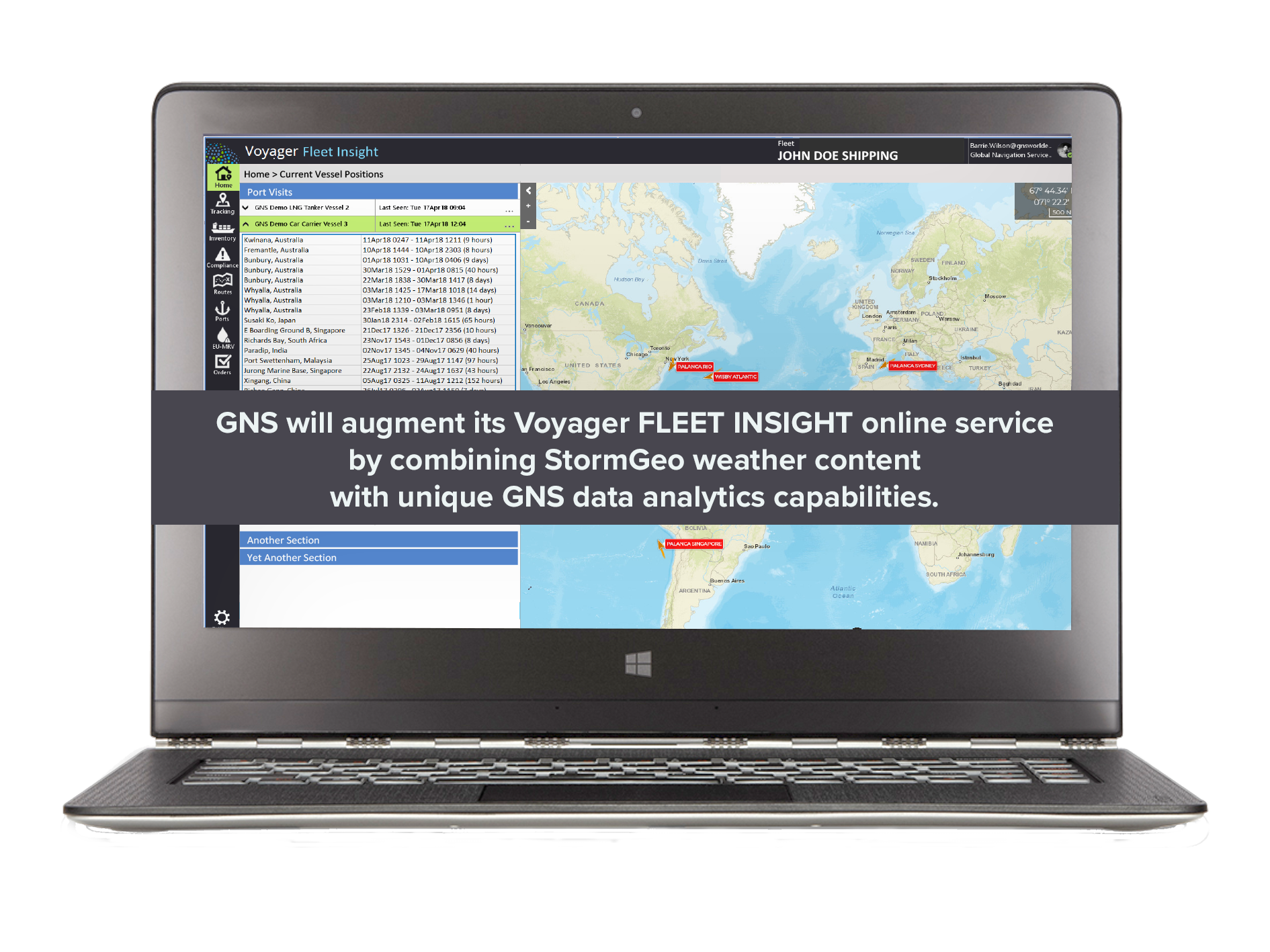 GNS and StormGeo announce new strategic partnership to bring together world-leading navigation and weather solutions