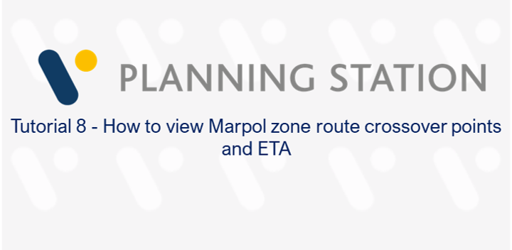 How to view Marpol zone route crossover points and ETA – VPS Tutorial
