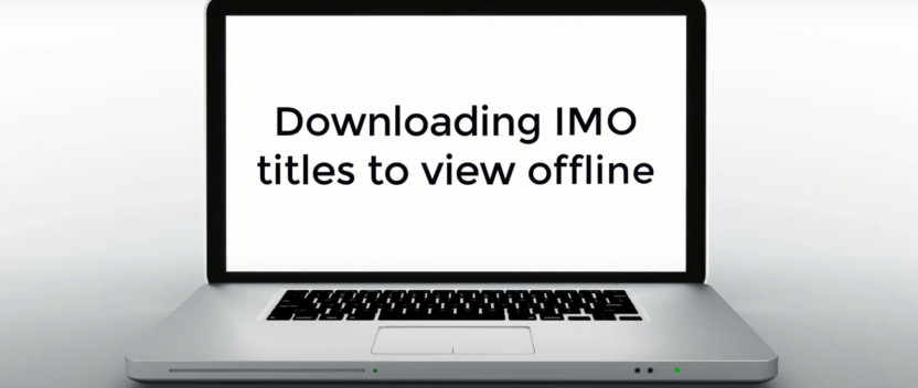Downloading titles to view offline in IMO Bookshelf