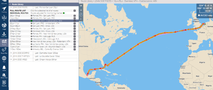 New improvements on how vessels’ routes are managed in VFI